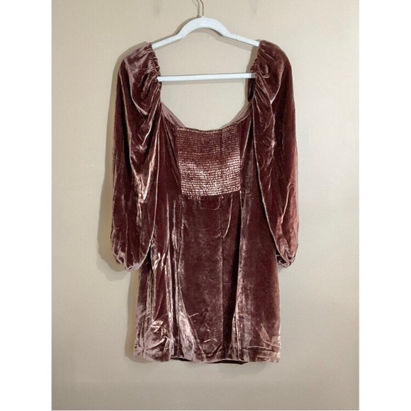 Wilfred Novella velvet dress Truffle 6 - Picture 3 of 5